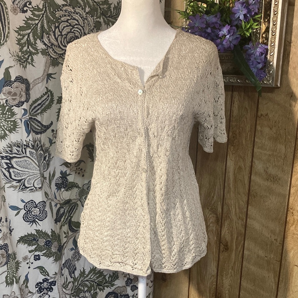 Elegant Cream Lace Blouse